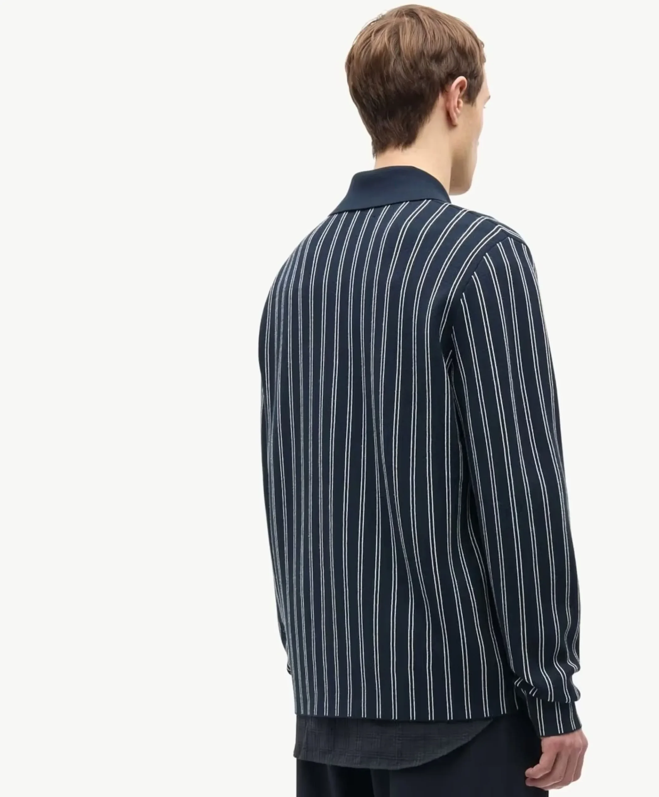 Heren polo blauw