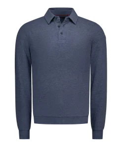 Heren polo blauw