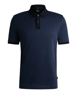 Heren polo blauw