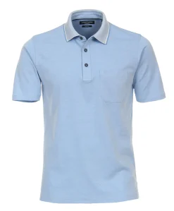 Heren polo blauw