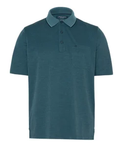 Heren polo blauw
