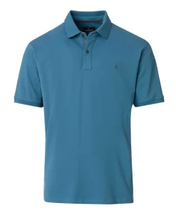 Heren polo blauw