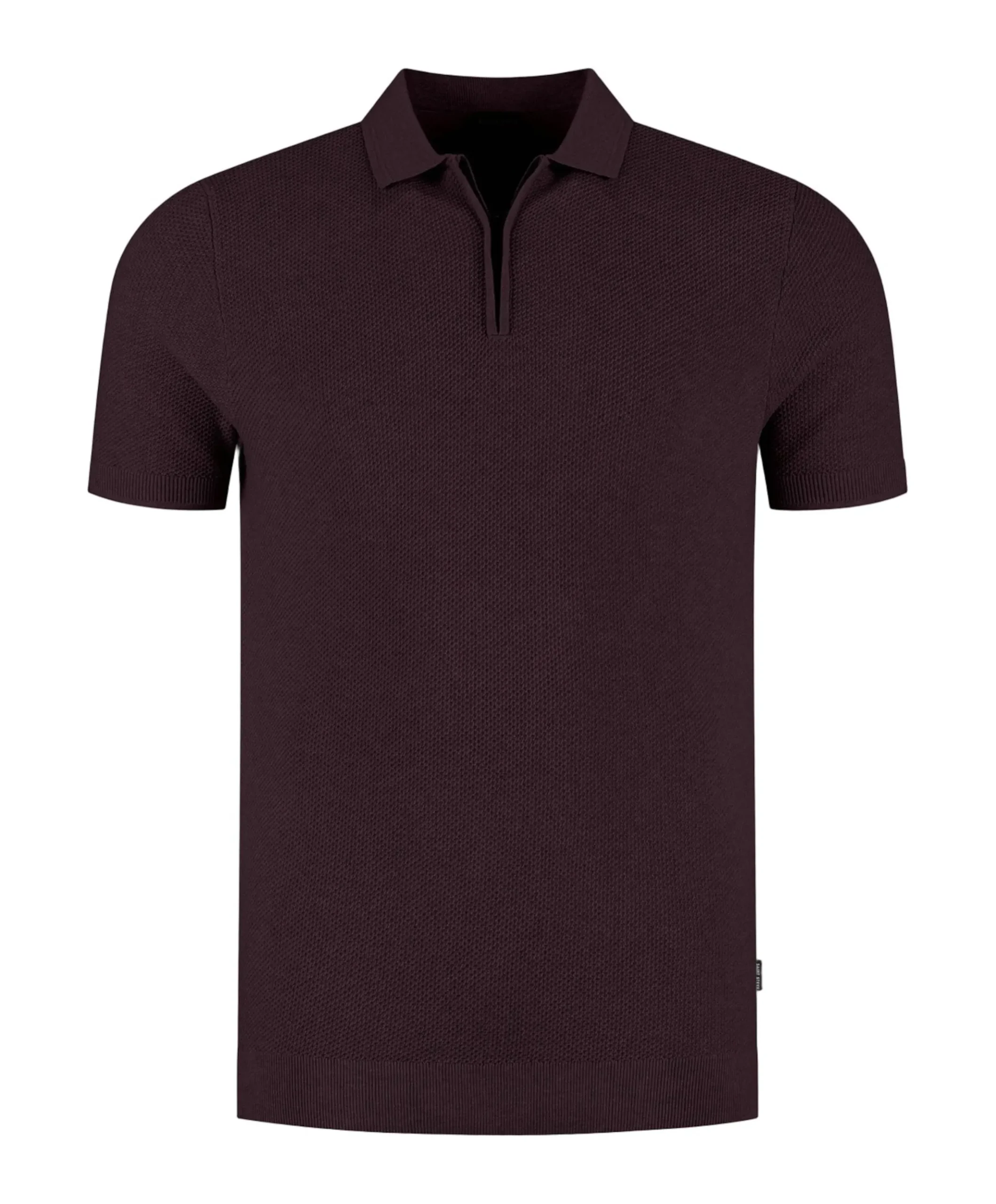 Heren polo bordeaux