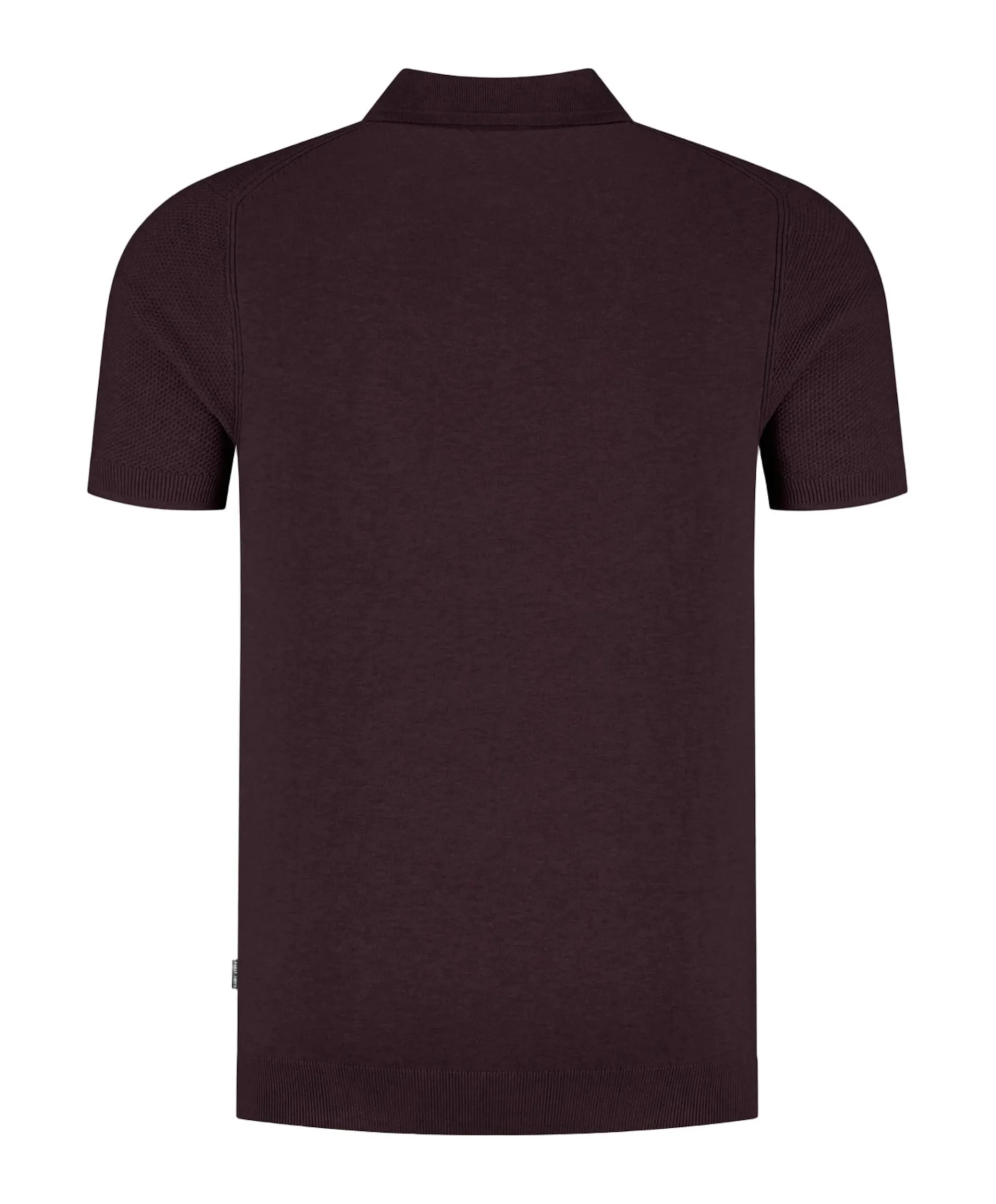 Heren polo bordeaux