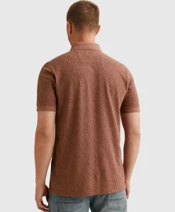 Heren polo bordeaux