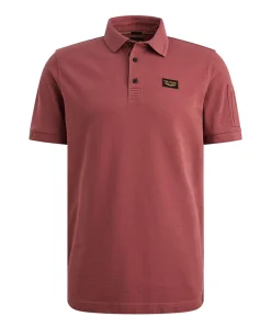 Heren polo bordeaux
