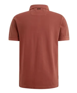 Heren polo bordeaux