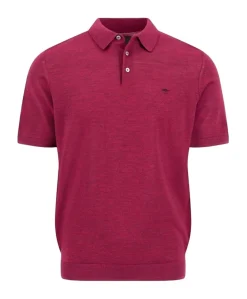 Heren polo bordeaux