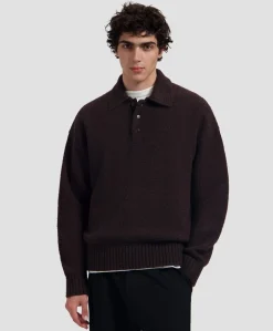 Heren polo bruin