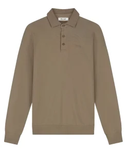 Heren polo bruin