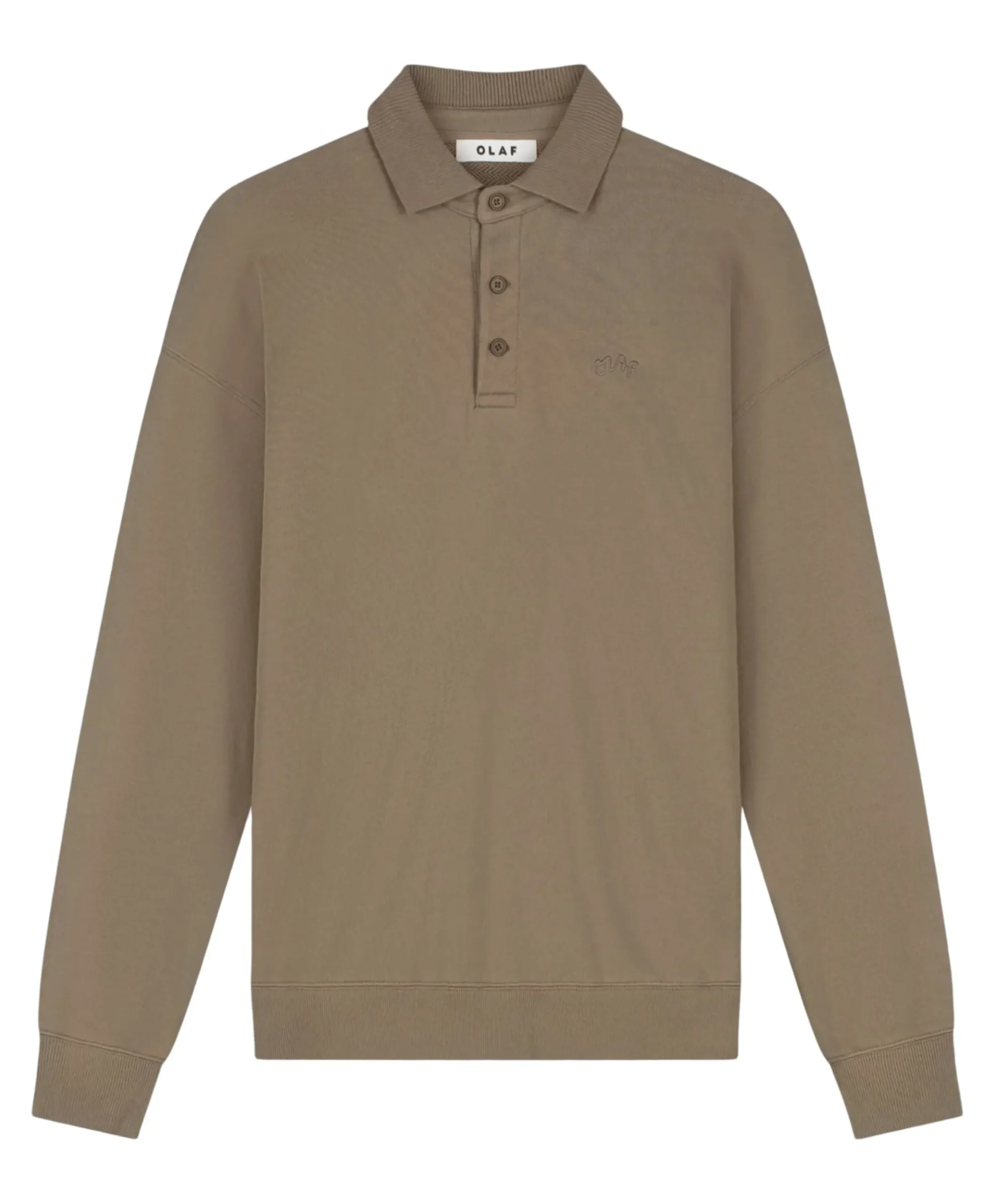 Heren polo bruin