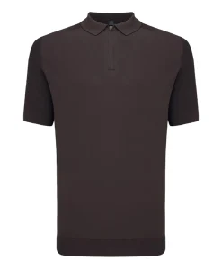 Heren polo bruin