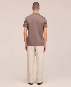 Heren polo bruin