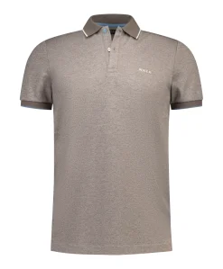 Heren polo bruin