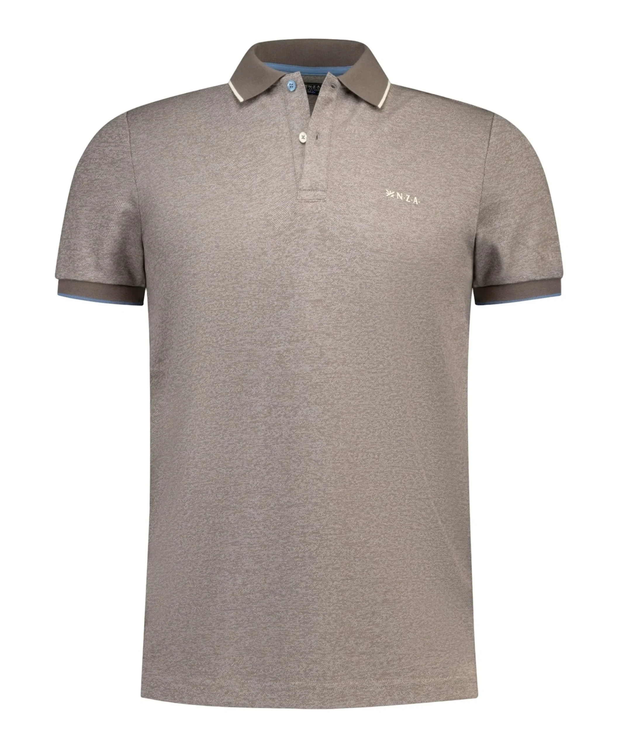 Heren polo bruin