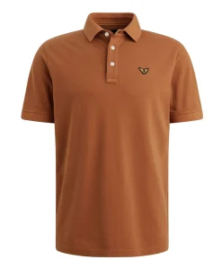 Heren polo bruin