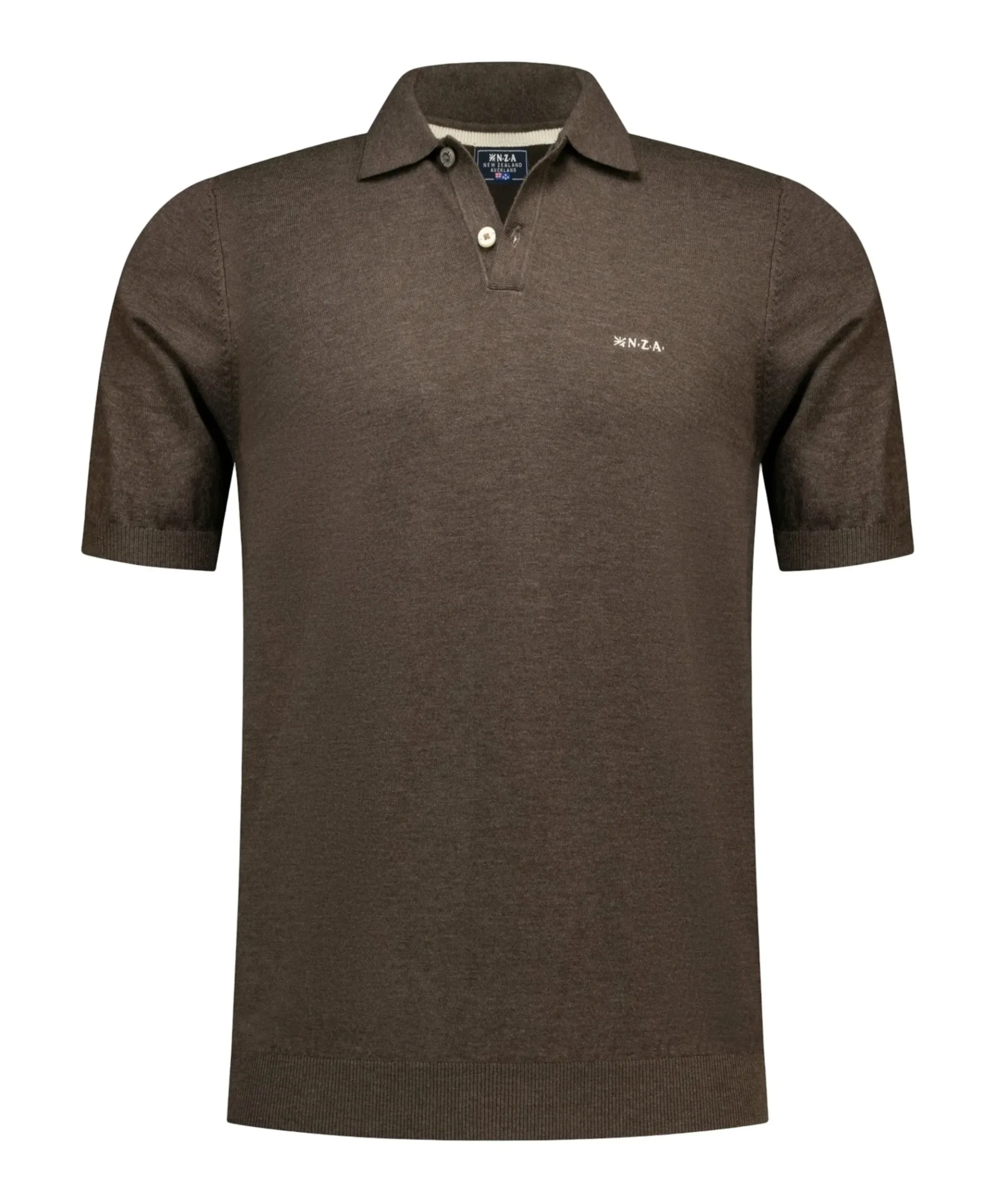 Heren polo bruin
