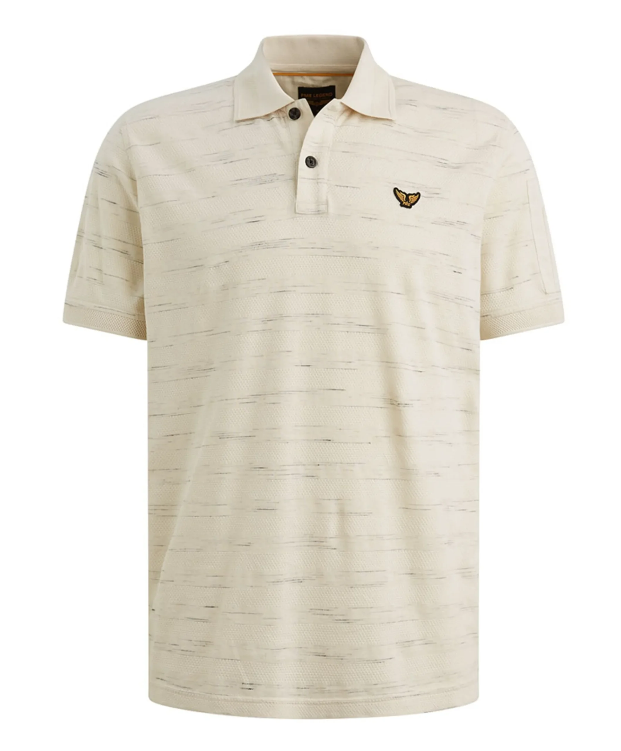 Heren polo ecru