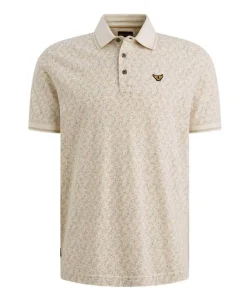Heren polo ecru