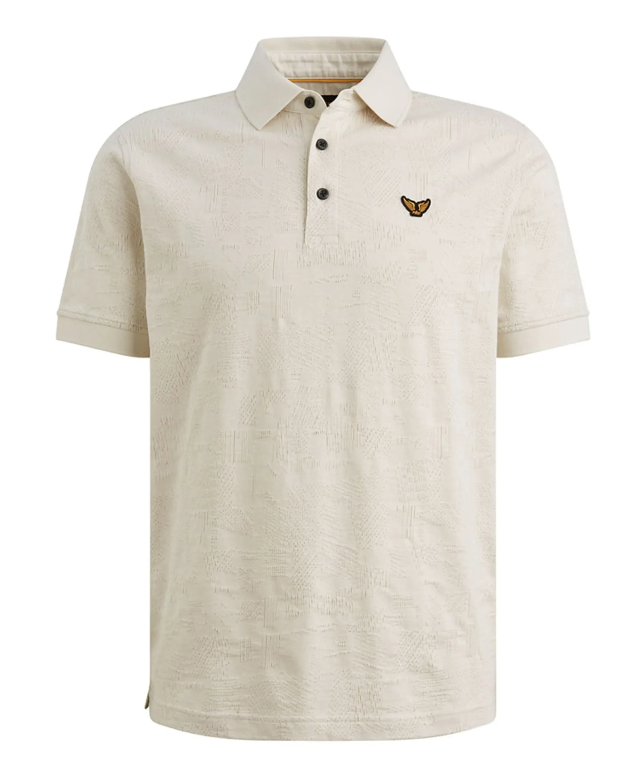 Heren polo ecru
