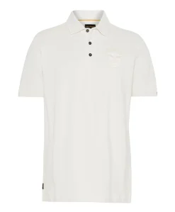 Heren polo ecru