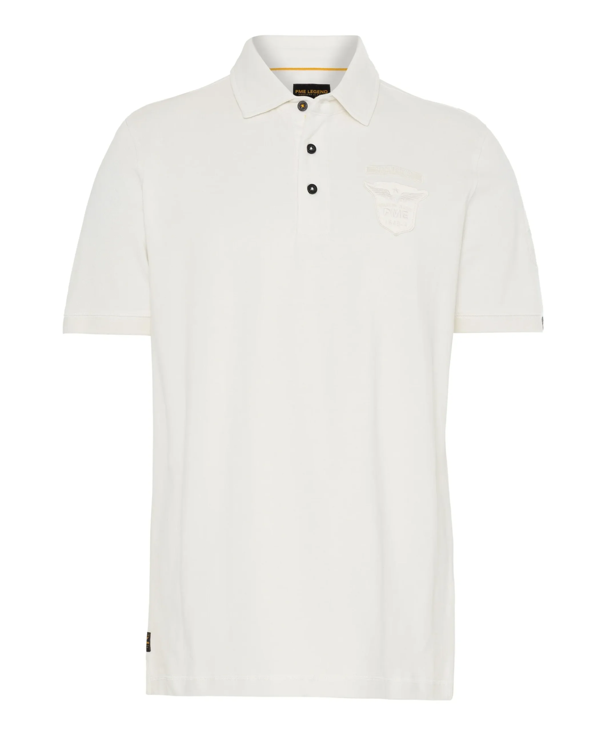 Heren polo ecru
