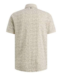 Heren polo ecru