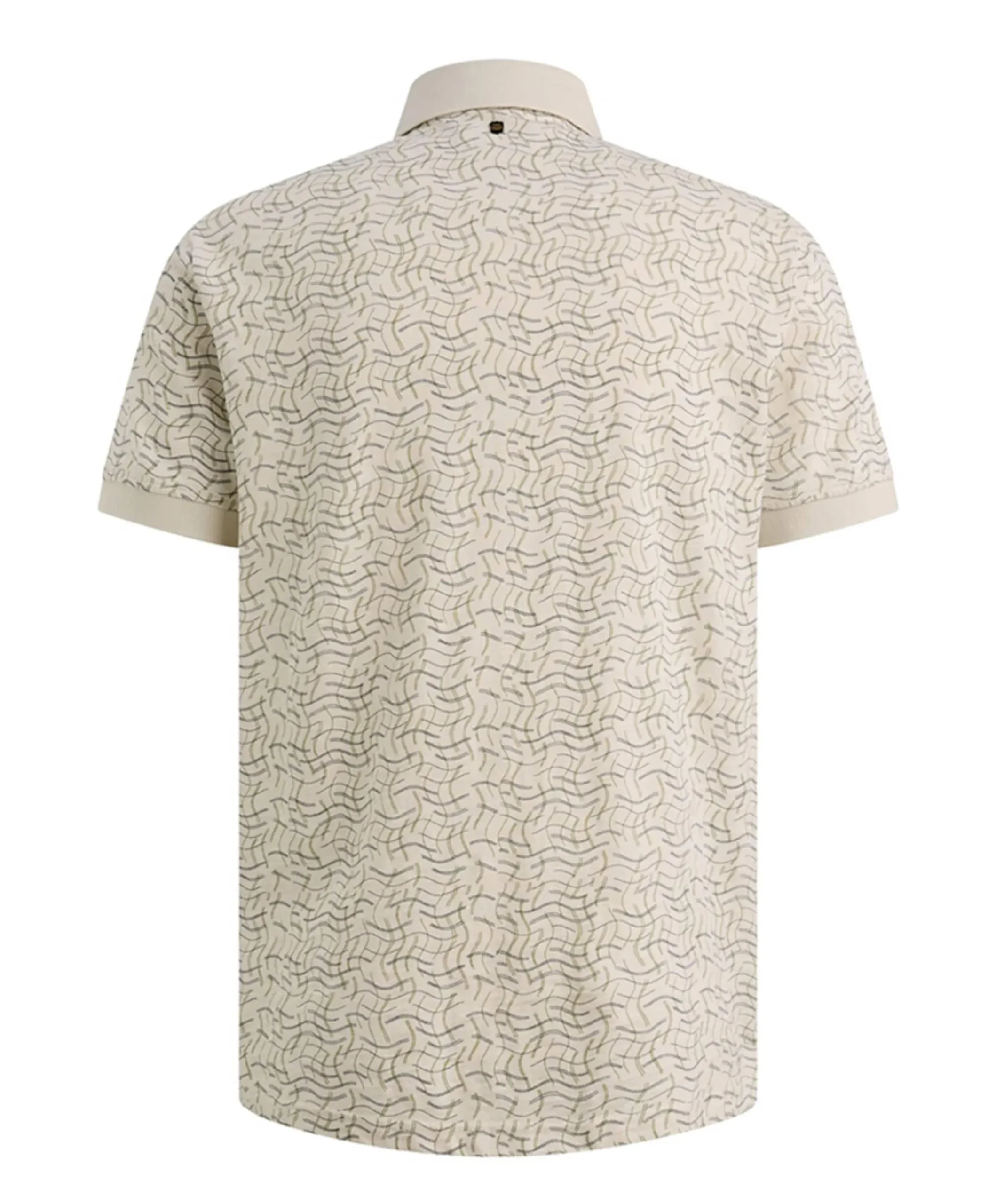 Heren polo ecru