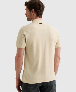 Heren polo ecru