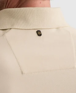Heren polo ecru