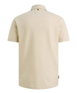 Heren polo ecru