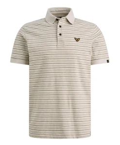 Heren polo ecru