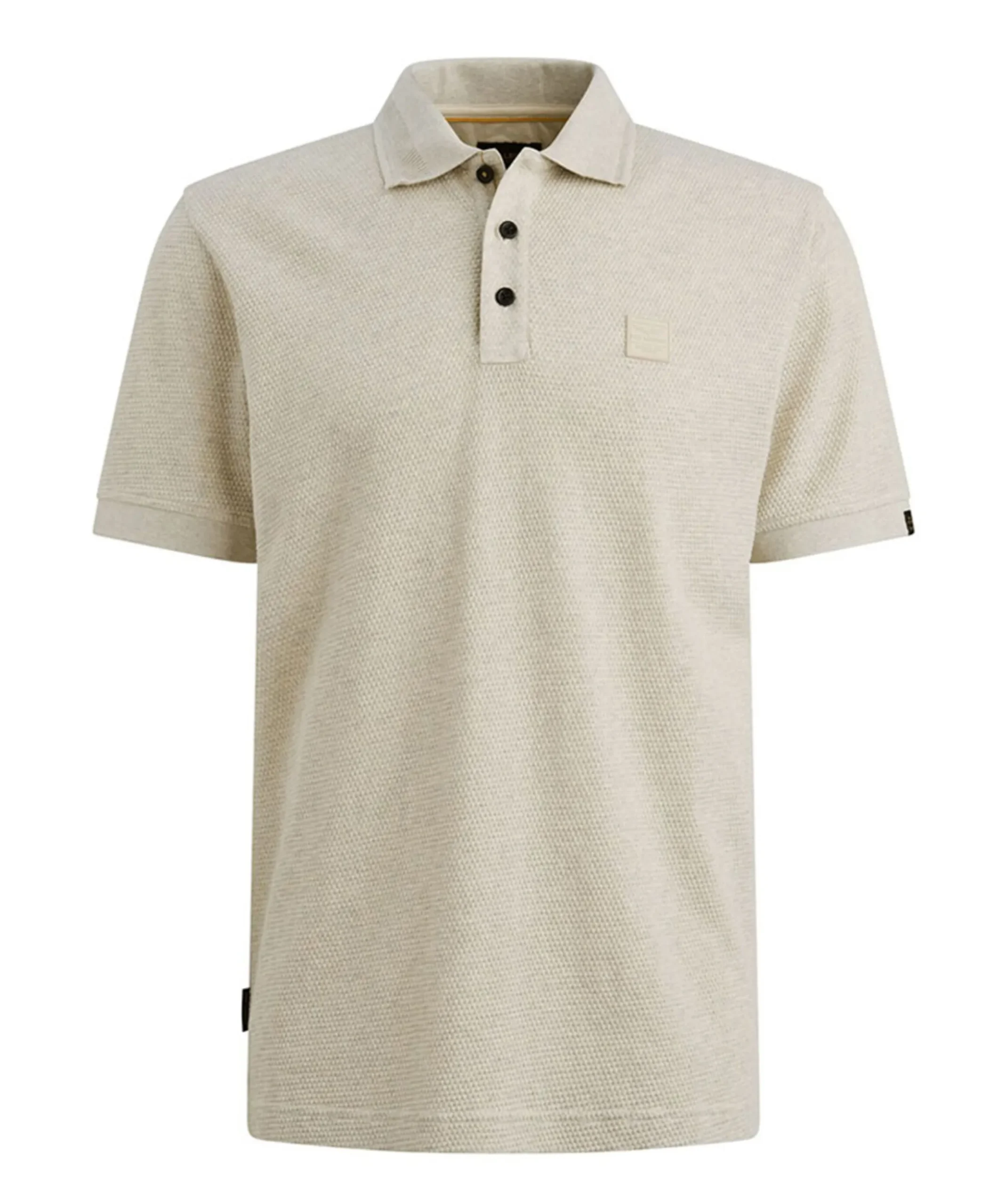 Heren polo ecru