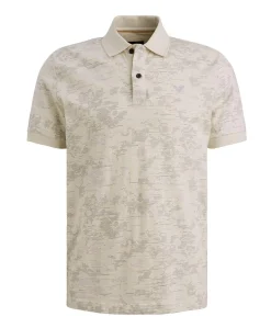 Heren polo ecru