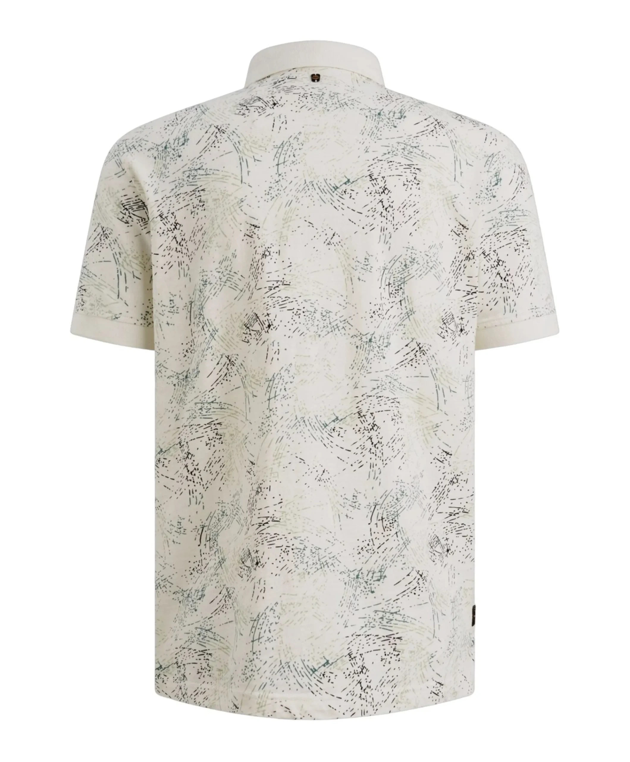 Heren polo ecru