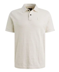 Heren polo ecru