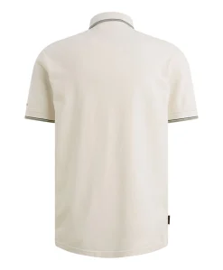 Heren polo ecru