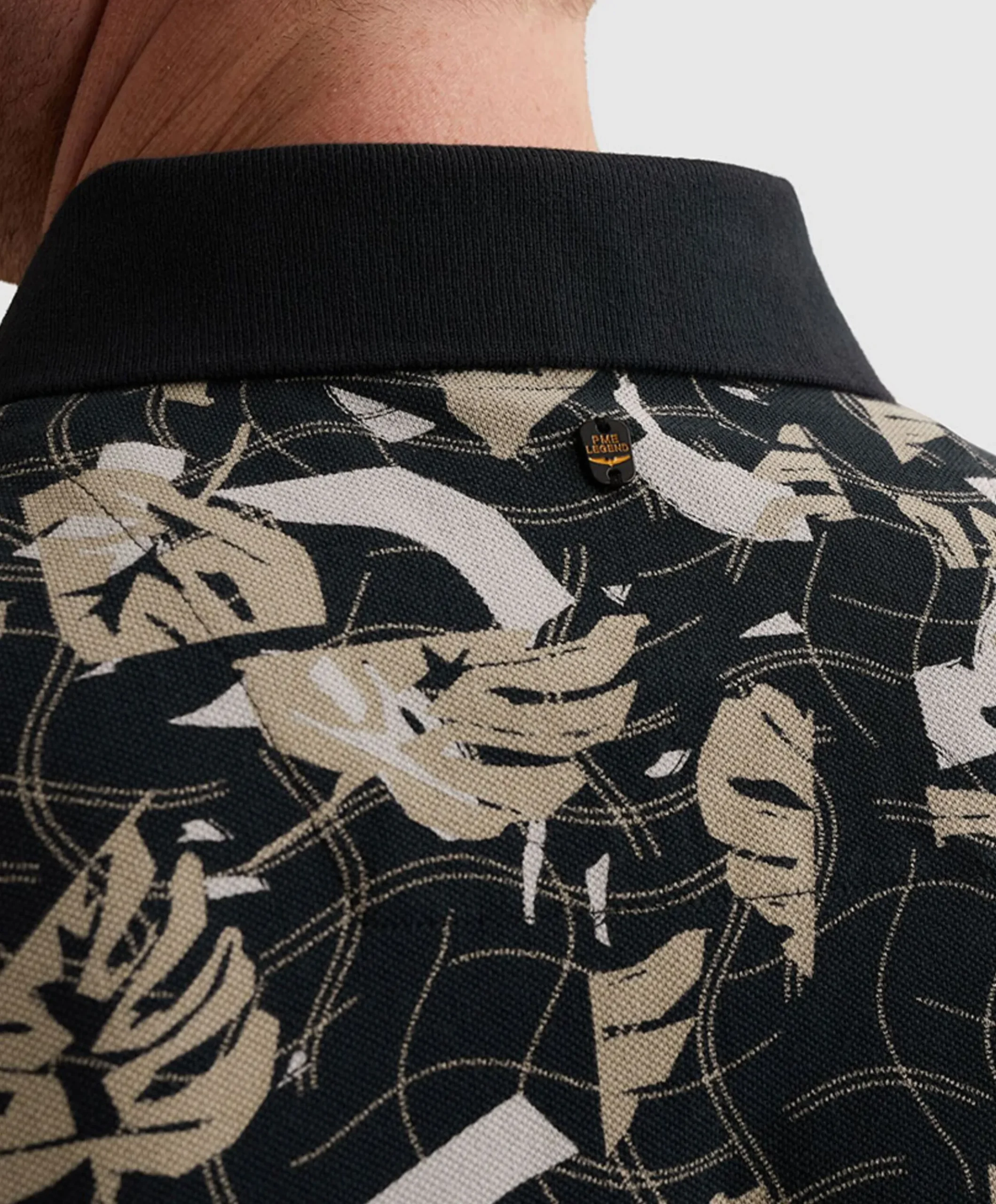 Heren polo grijs
