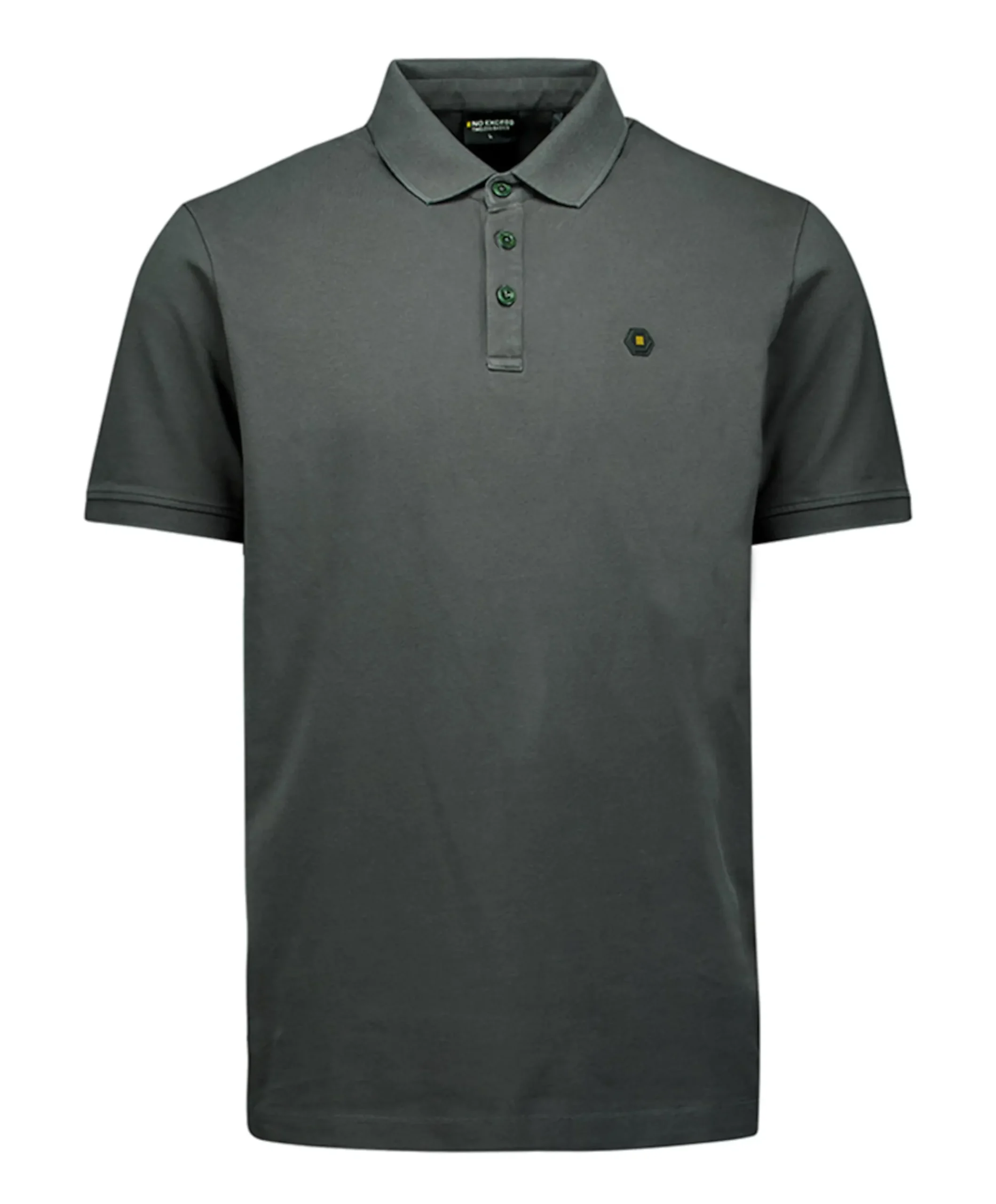 Heren polo grijs