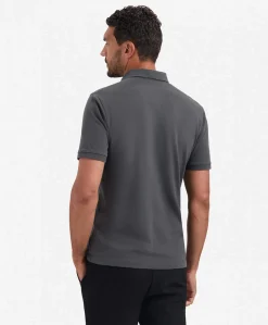 Heren polo grijs