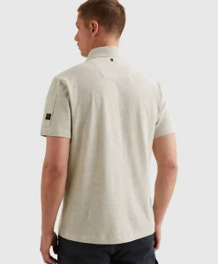 Heren polo grijs