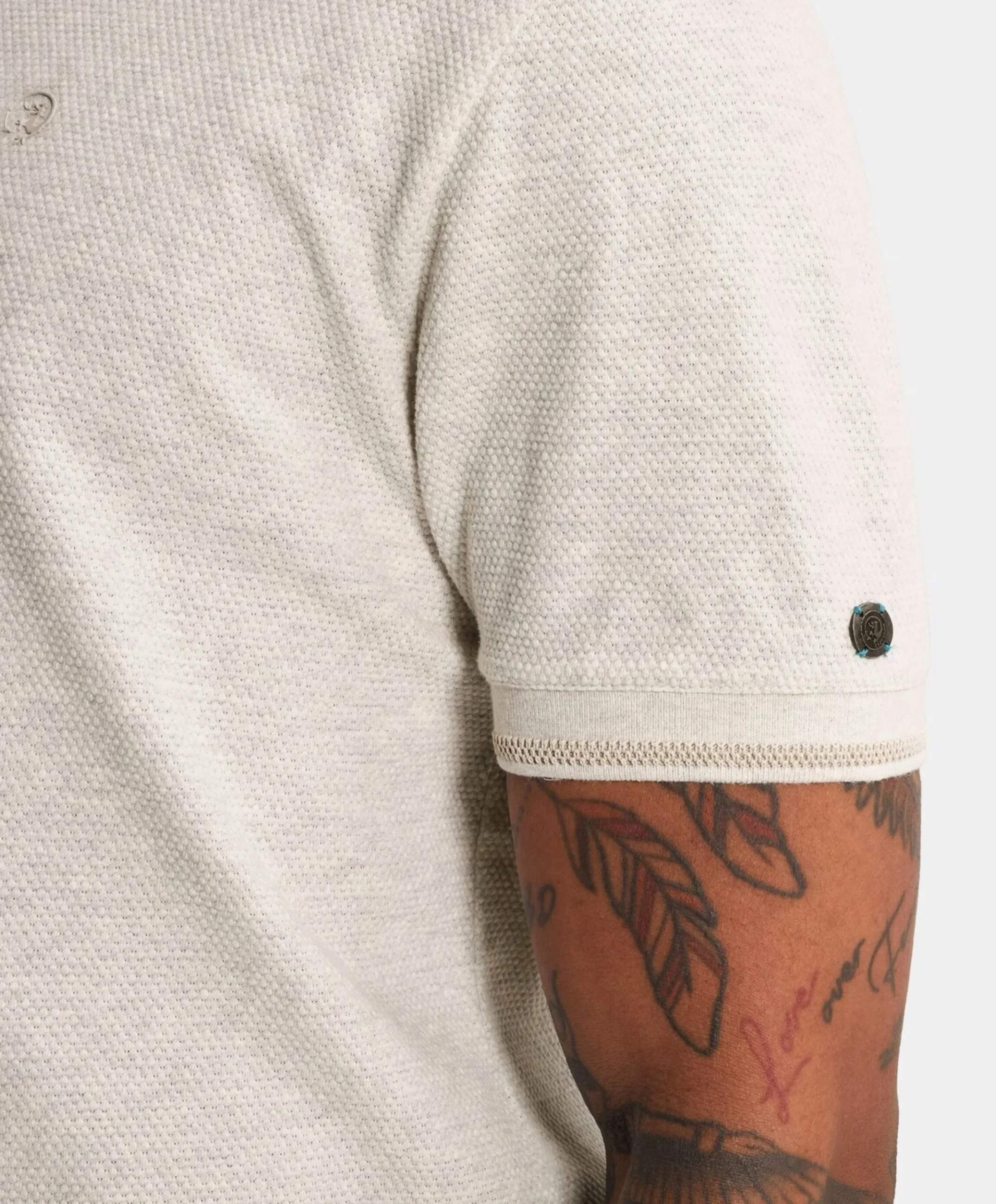 Heren polo grijs