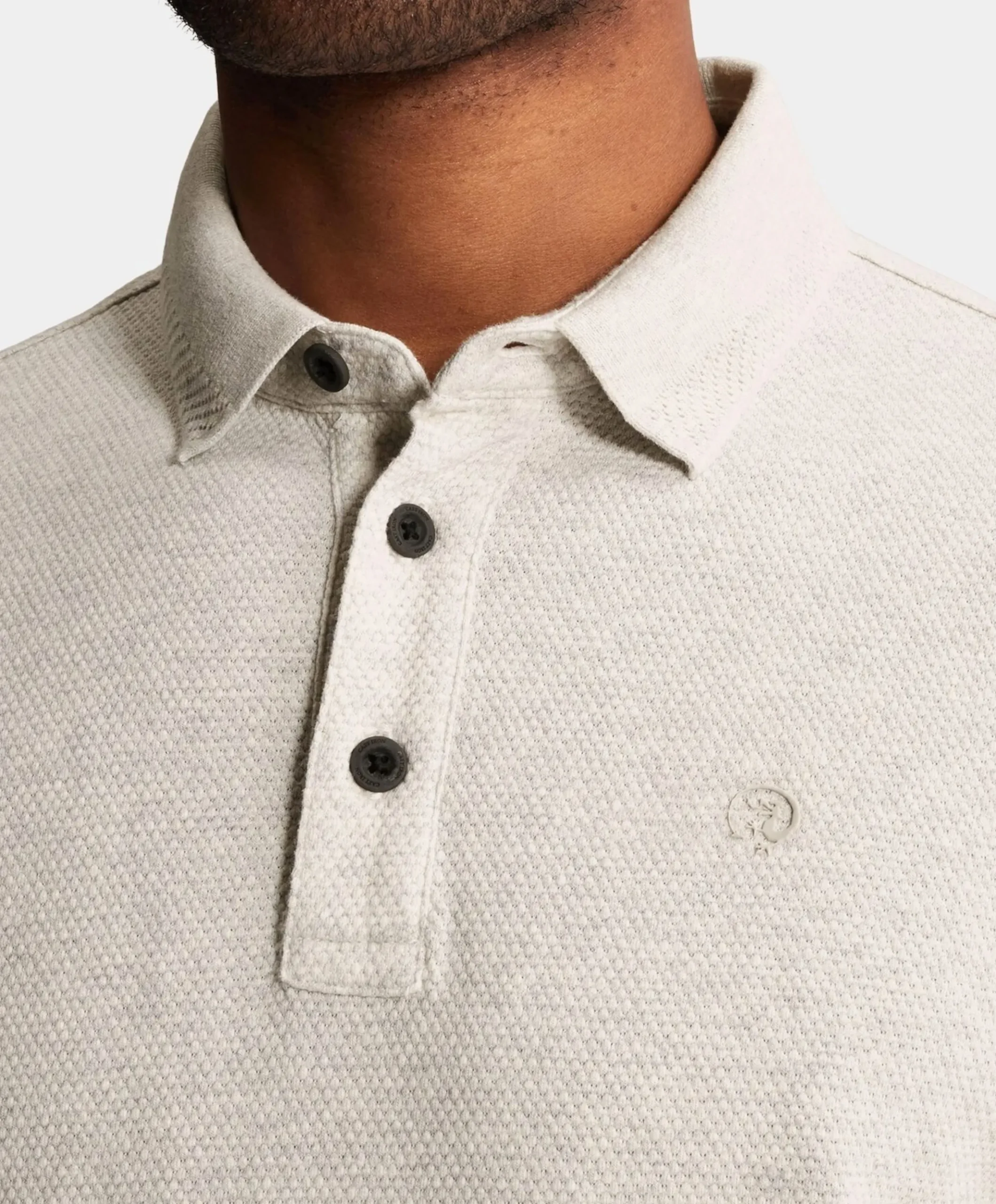 Heren polo grijs
