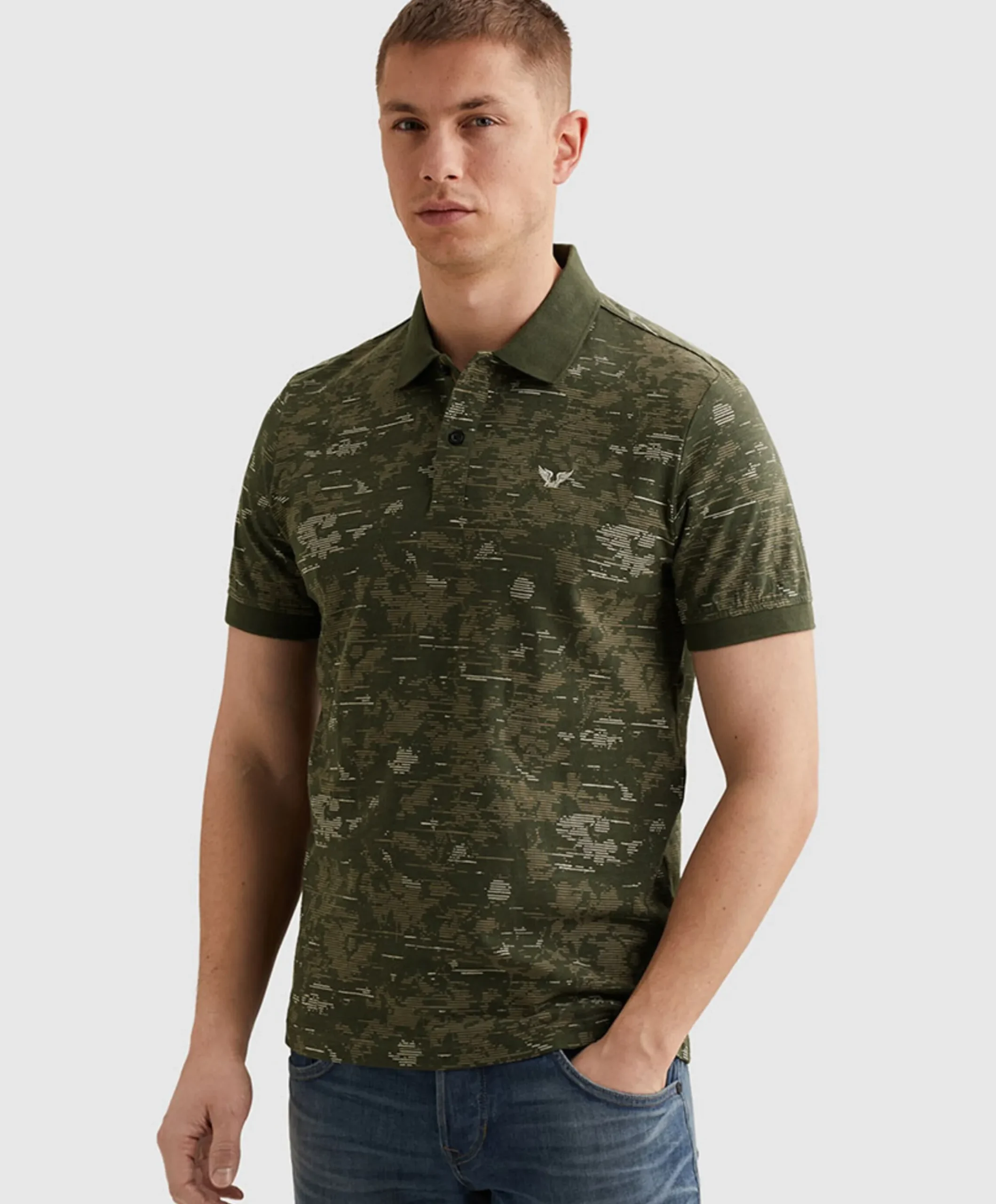 Heren polo groen