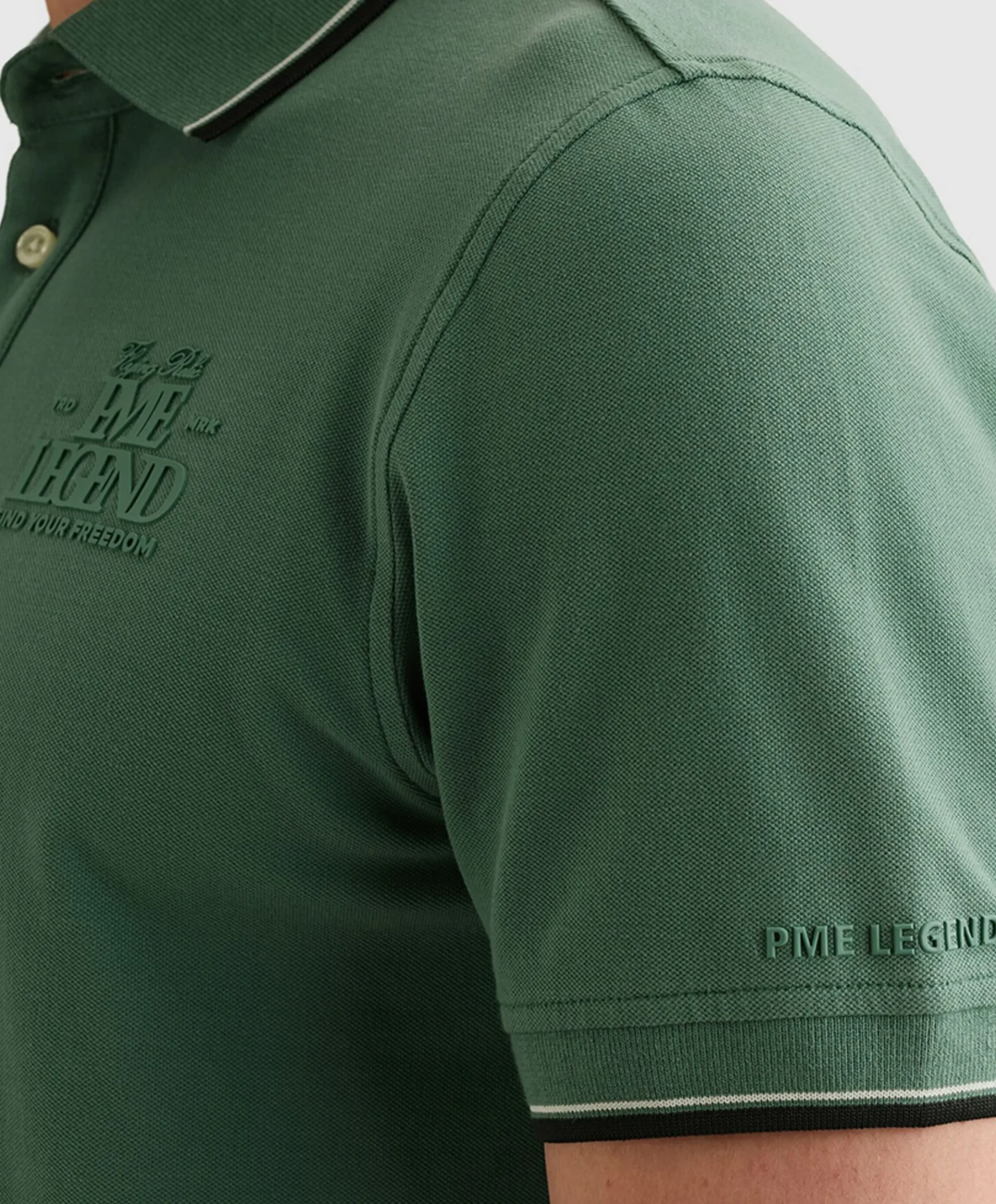 Heren polo groen