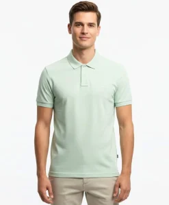Heren polo groen