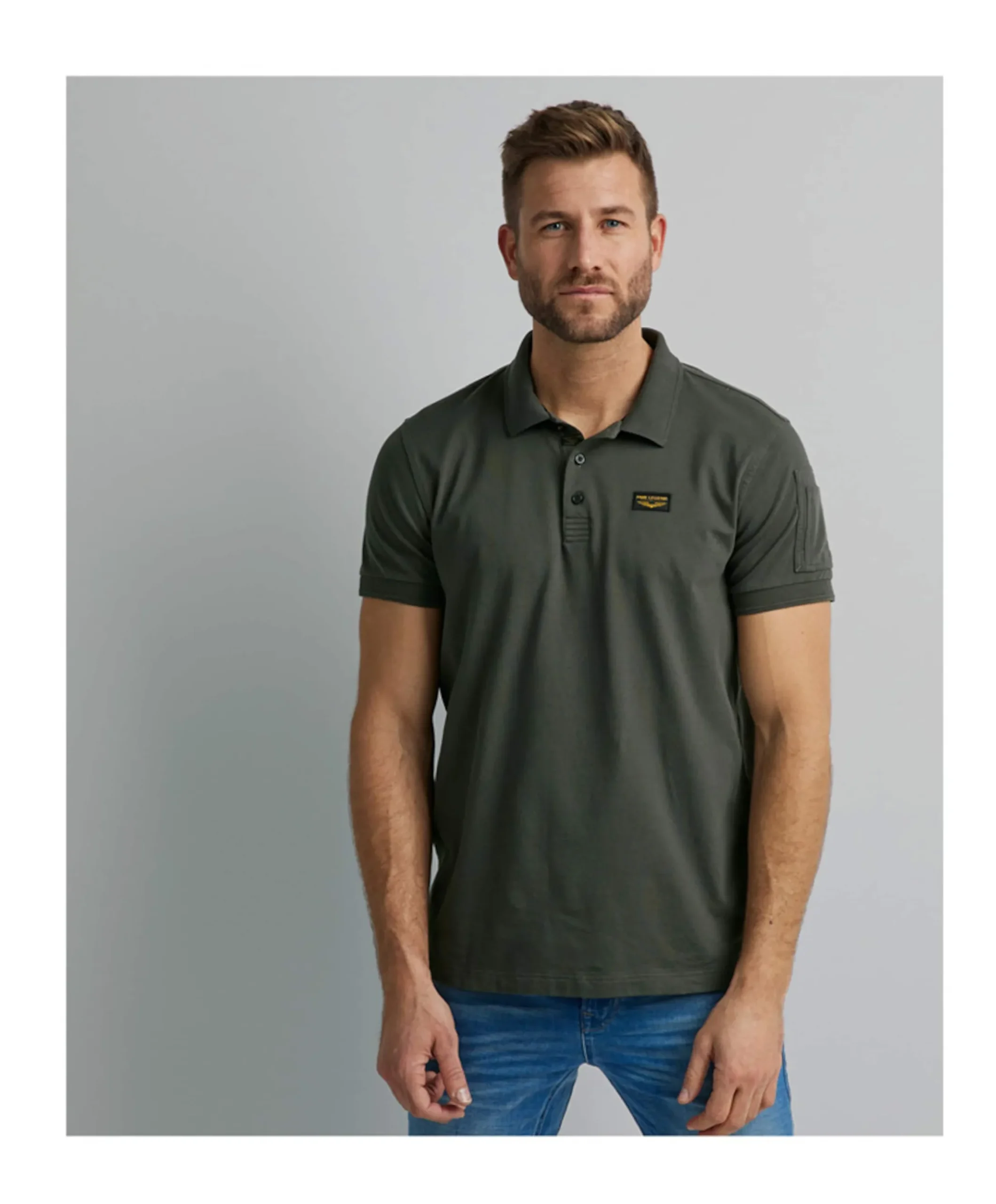 Heren polo groen