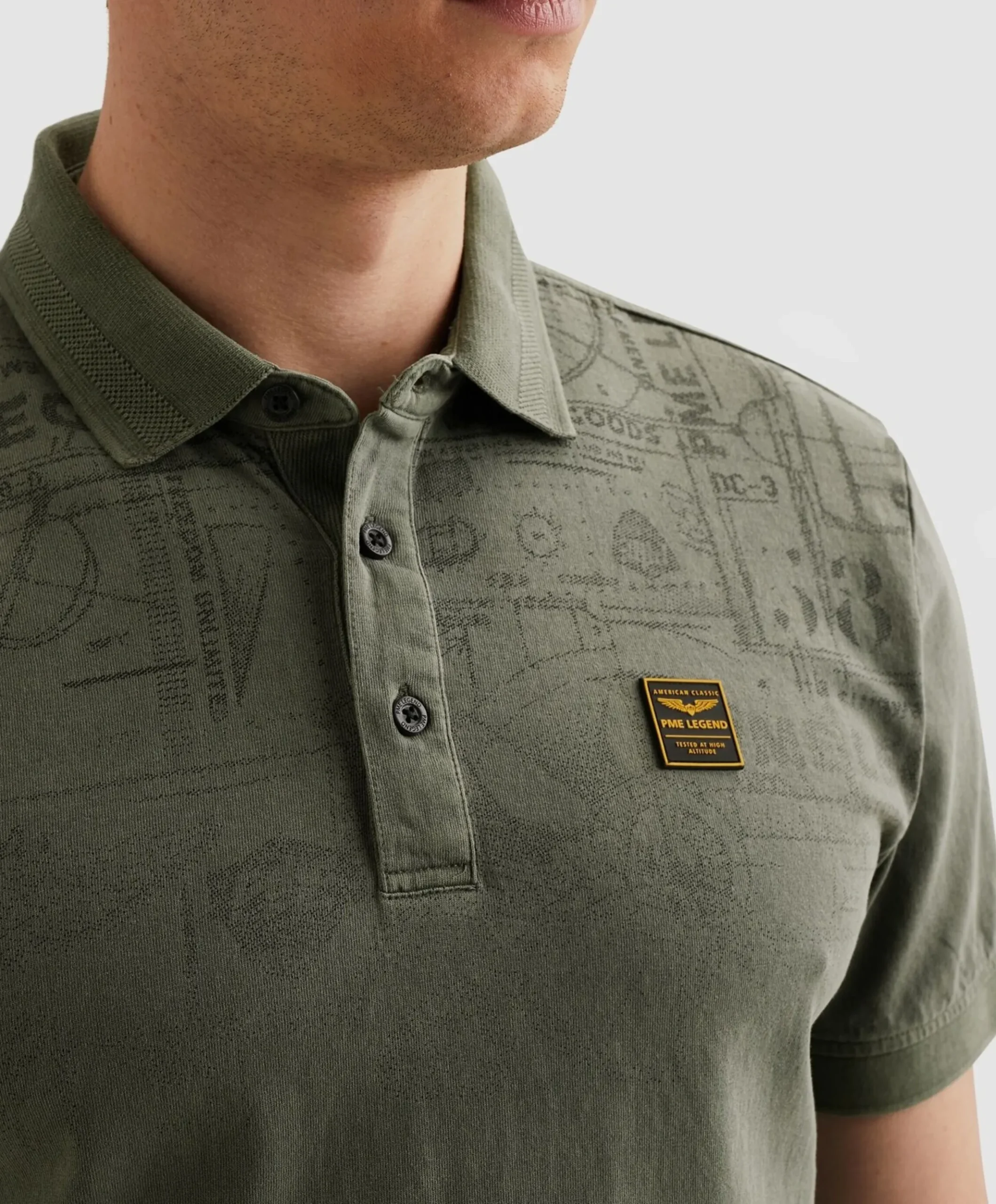 Heren polo groen