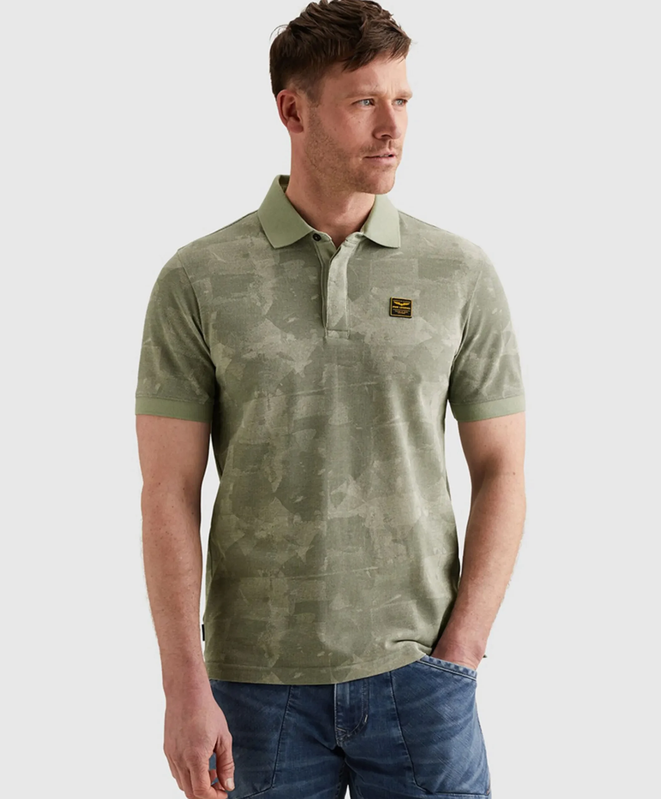 Heren polo groen
