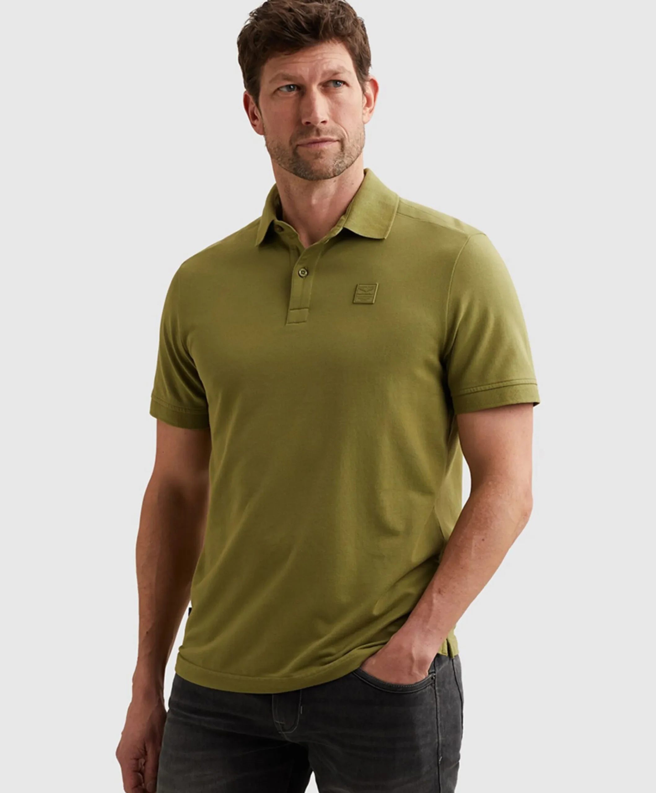 Heren polo groen